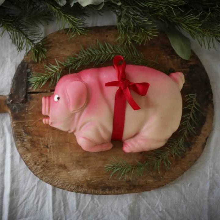 Marsipangris  marsipan grisemor gave julegave 1 kg stor marsipangris håndlaget marsipan mandelgave premie røtpremie julegris gaveeske marsipangave
