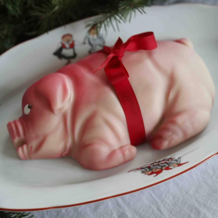 Marsipangris  marsipan grisemor gave julegave 1 kg stor marsipangris håndlaget marsipan mandelgave premie røtpremie julegris gaveeske marsipangave