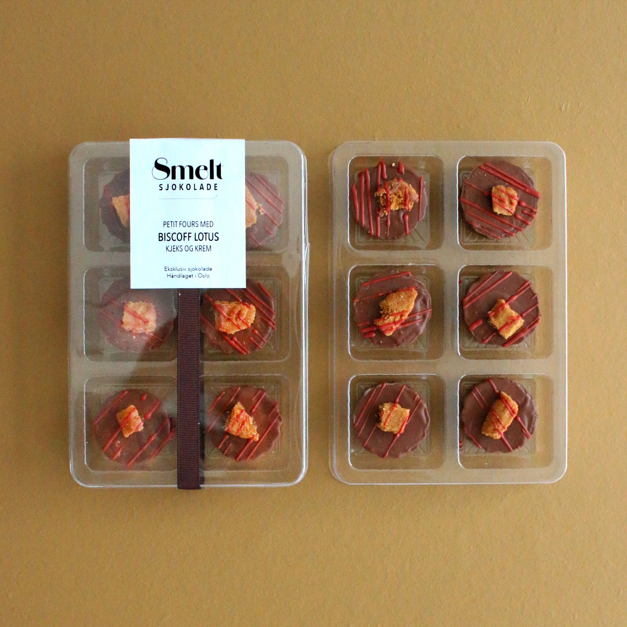 biscoff lotus petit four minidessert sjokolade trendy konfirmasjon bryllup karamell event bites cookies catering