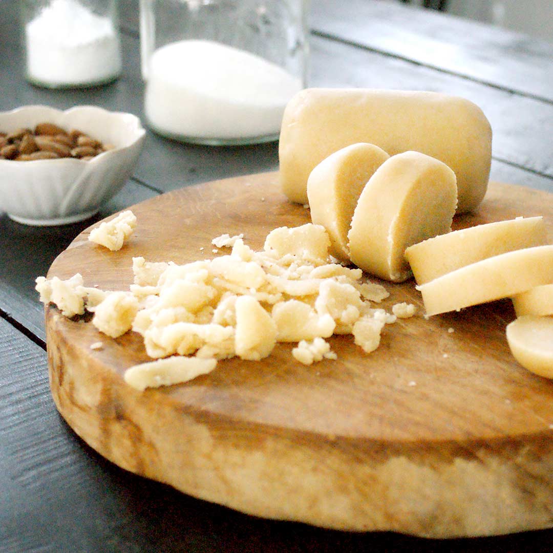 marsipan høyt mandelinnhold glutenfri vegansk